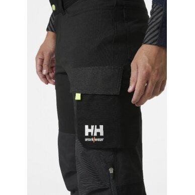 Kelnės Oxford 4X ,  tamprios, juoda/pilka C48, Helly Hansen WorkWear 3