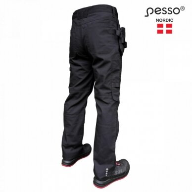 Kelnės  su kišenėmis dėklais Ripstop Pro, black C52, Pesso 1