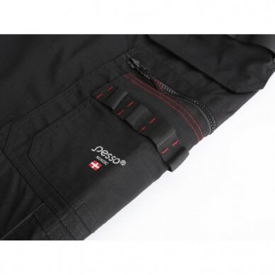 Kelnės  su kišenėmis dėklais Ripstop Pro, black C52, Pesso 2