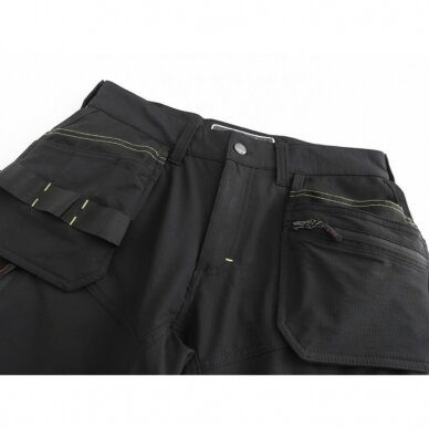 Kelnės  su kišenėmis dėklais Taurus Stretch, juoda C46, Pesso 2