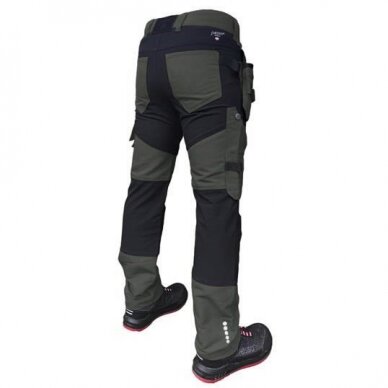 Kelnės  su kišenėmis dėklais Titan Flexpro, green C52, Pesso 1