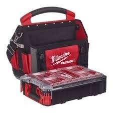 Komplektas, krepšys 40cm ir pusinis storas lagaminas Packout organizer Milwaukee 4932478841