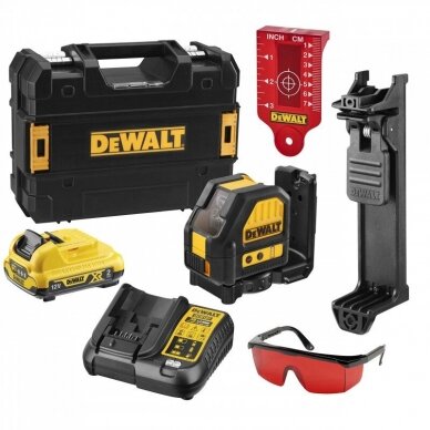 Kryžminis lazerinis nivelyras DeWalt DCE088D1R