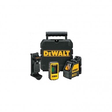 Kryžminis lazerinis nivelyras Dewalt DW088KD + imtuvas Dewalt DE0892