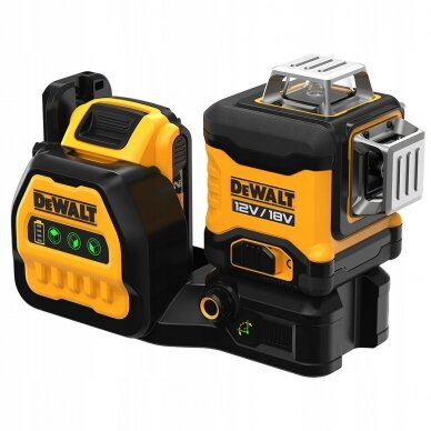 Kryžminis lazerinis nivelyras DeWALT XR DCE089D1G18; 18 V; 1x2,0 Ah akum. 1