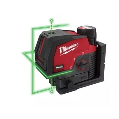 Lazerinis nivelyras Milwaukee M12 CLLP-301C; 12 V; 1x3,0 Ah akum. 3