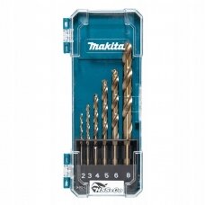 Makita grąžtų metalui HSS-Co rinkinys 2-8 mm (6 vnt) D-75758