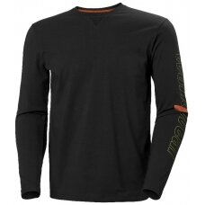 Marškinėliai Graphic ilgomis rankovėmis, juoda M, Helly Hansen Workwear