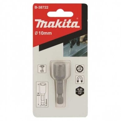 Makita 10x50 mm magnetinė galvutė B-38722 1