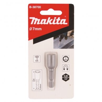 Makita 7x50 mm magnetinė galvutė B-38700 1