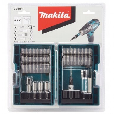 Makita antgalių komplektas 47 vnt. D-73461 1