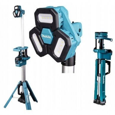 Makita DML814 prožektorius su trikoju stovu 1