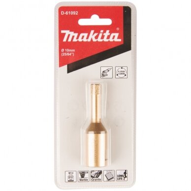 Makita M14 10 mm deimantinė gręžimo karūna D-61092 1