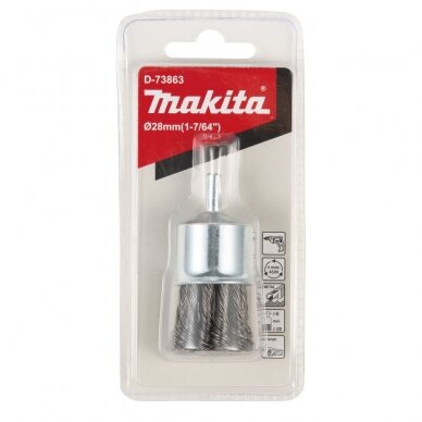 Makita pintos vielos šepetys kūgio formos 28 mm D-73863 2