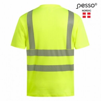 Marškinėliai Hvmcot trumpomis rankovėmis CL2, geltona M, Pesso 1