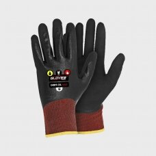 Pirštinės, GRIPS OIL MAX, nitrilas,  jutiklinė ekrano lietimo funkcija 11, Gloves Pro®