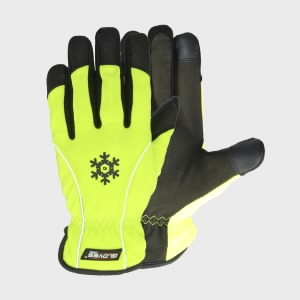 Pirštinės, ožkos oda, spandeksas, žieminės, Mech-Traffic 10, Gloves Pro®