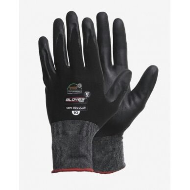 Pirštinės, dengtos nitrilu, Grips Regular 6, GlovesPro