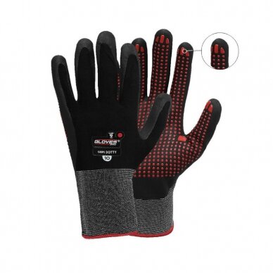 Pirštinės, nitrilas, Grips Dotty 8, Gloves Pro®