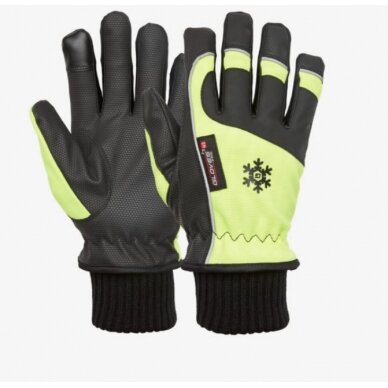 Pirštinės, žieminės, Red Signal yellow-black 10, GlovesPro