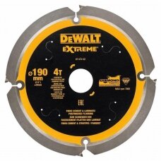 Pjovimo diskas fibrocementui DeWalt; 190x1,8x30,0 mm; Z4; 12°; DT1472