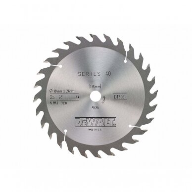 Pjovimo diskas medienai DeWALT DT4031-QZ; 184 mm