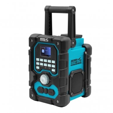 Radijas Dedra DED7006BT, 18V, DAB+/FM, USB, Bluetooth