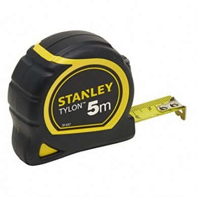 Ruletė 5m x 19mm klasė II TYLON dengta juosta, Stanley