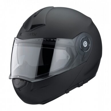 ŠALMAS SCHUBERTH C3 PRO MODULINIS MATINIS JUODAS