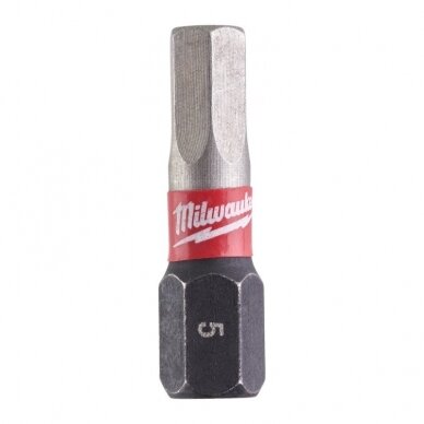 Šešiakampis smūginis antgalis 5 x 25 mm 2vnt MILWAUKEE 4932430896