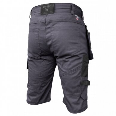 Shorts with holsterpockets, Stretch, dark grey C50, Pesso 1