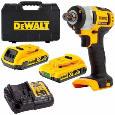 Smūginis veržliasūkis DeWalt DCF880D2; 18 V; 2x2,0 Ah akum.