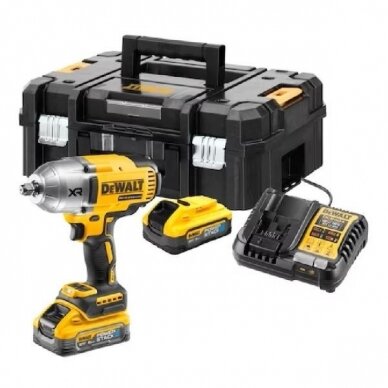 Smūginis veržliasūkis DeWalt DCF900H2T-QW; 18 V; 2x5,0 Ah akum.