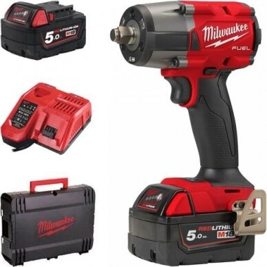 Smūginis veržliasukis Milwaukee M18 FMTIW2F12-502X; 18 V; 2x5,0 Ah akum. 4933478450