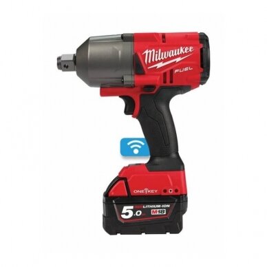 Smūginis veržliasūkis Milwaukee M18 ONEFHIWF34-502X; 18 V; 2x5,0 Ah akum.