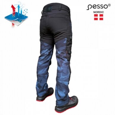 Softshell kelnės Mercury, mėlyna camo C50, Pesso 1