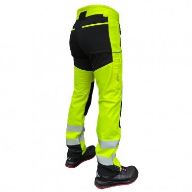 Softshell kelnės Nebraska, Hi-Vis CL2, geltona/juoda C48, Pesso 1