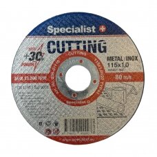 SPECIALIST+ metalo pj.diskas CUTTING, 115x1.0x22 mm, 250-01110