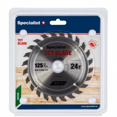 SPECIALIST+ pjovimo diskas, 125x24Tx22 mm, 51/1-12524