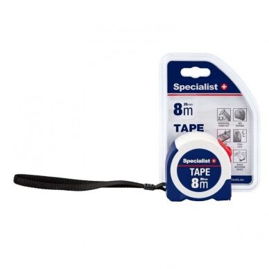 SPECIALIST+ TAPE RULETĖ 8 M X 25 MM, 29/2-RW8025 1