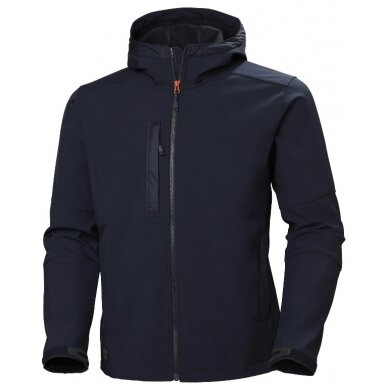 Striukė Kensington Softshell, su gobtuvu, mėlyna L, Helly Hansen WorkWear