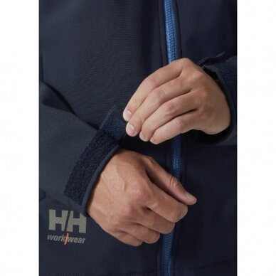 Striukė Oxford Softshell su gobtuvu, mėlyna L, Helly Hansen Workwear 4