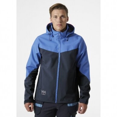 Striukė Oxford Softshell su gobtuvu, mėlyna L, Helly Hansen Workwear 5