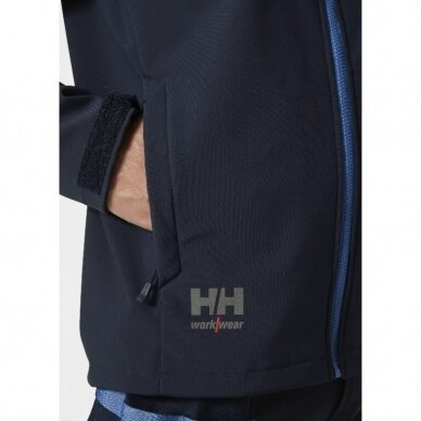 Striukė Oxford Softshell su gobtuvu, mėlyna L, Helly Hansen Workwear 2