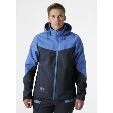 Striukė Oxford Softshell su gobtuvu, mėlyna XL, Helly Hansen WorkWear 5