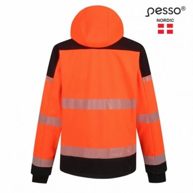 Striukė softshell Palermo oranžinė/juoda L, Pesso 1