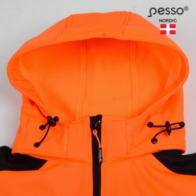 Striukė softshell Palermo oranžinė/juoda L, Pesso 2