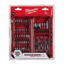 Sukimo antgalių rinkinys 75 vnt. SHW; Milwaukee 4932492008 1