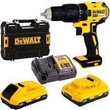 Suktuvas-gręžtuvas DeWalt DCD777L2T; 18 V; 2x3,0 Ah akum.