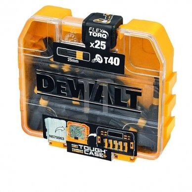 Sukimo antgalis DeWalt DT70559T; T40; 25 mm; 25 vnt.